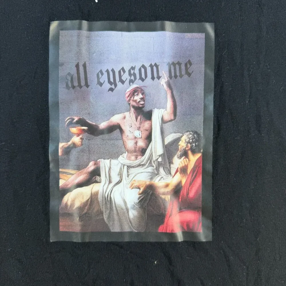 NWT Tupac All Eyez on Me Graphic T-Shirt Black Streetwear Tee Size S